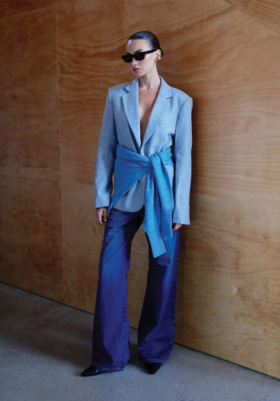 Sensation wool blazer, portrait blue
