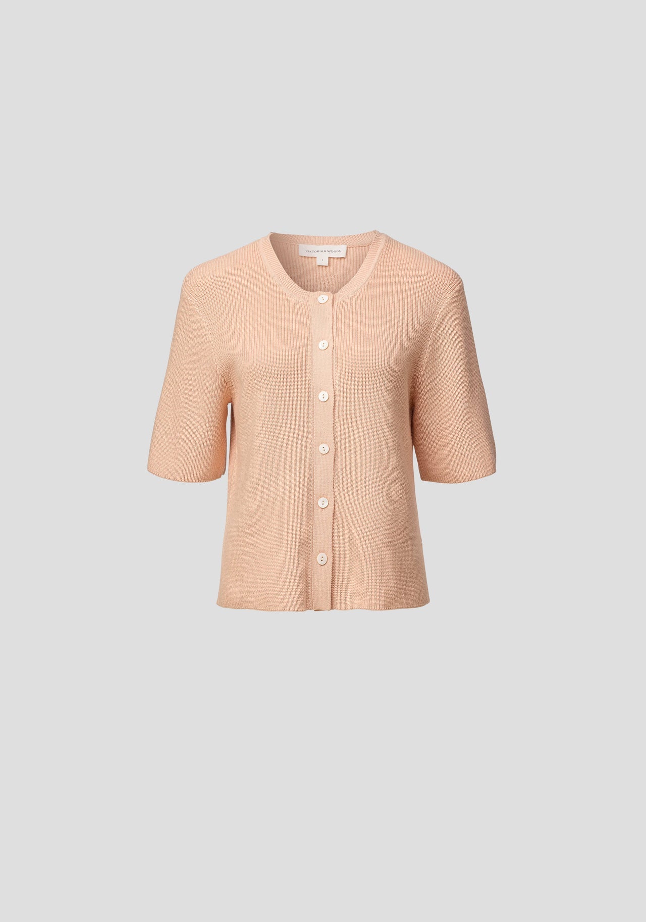 Violet cardi, apricot