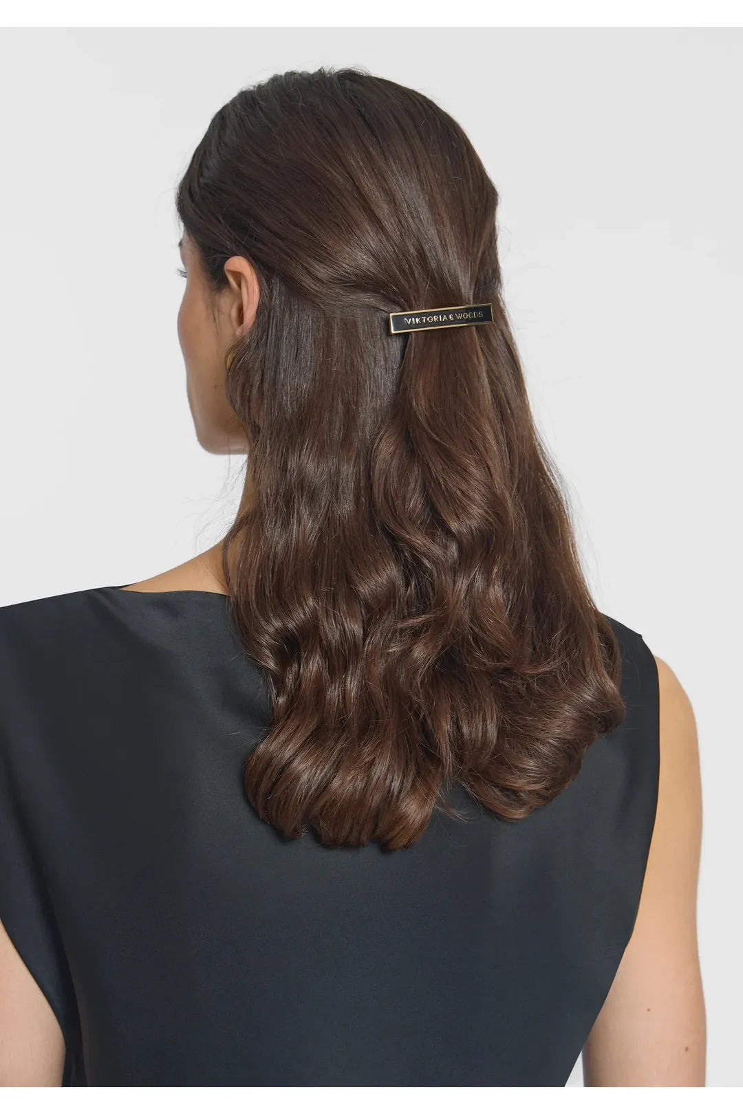 V & W hairclip, black