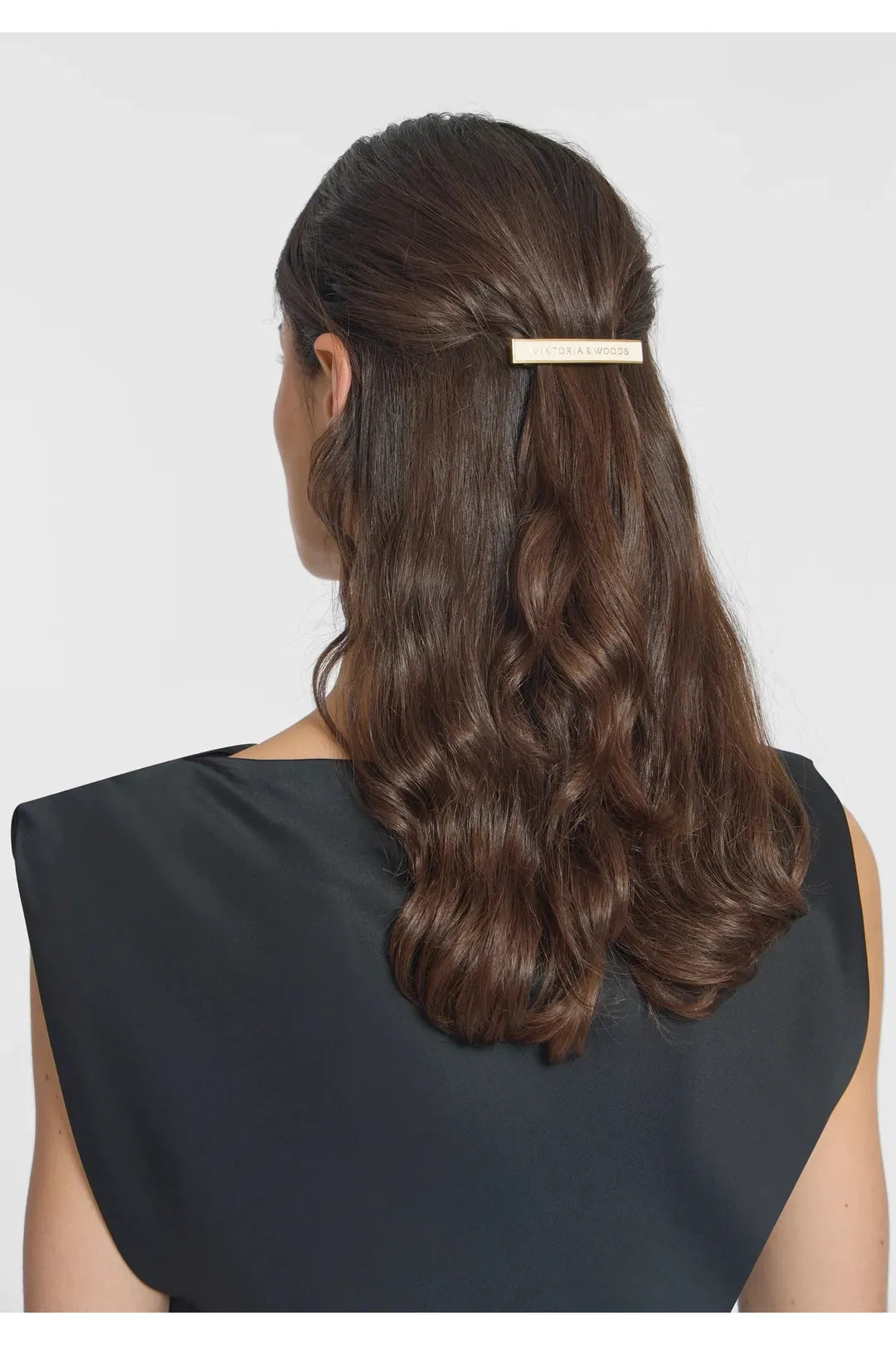 V & W hairclip, white