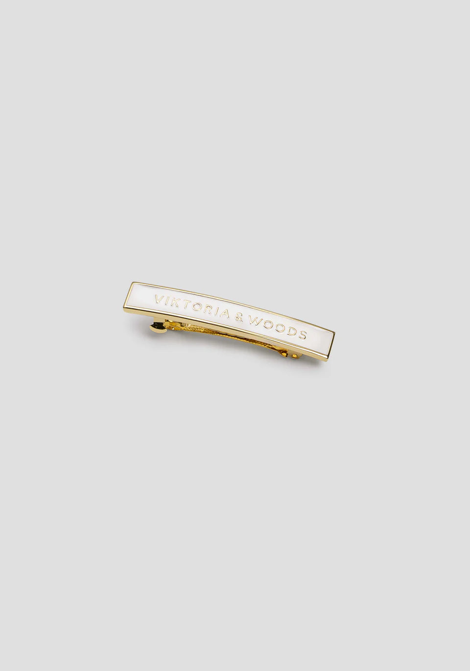 V & W hairclip, white