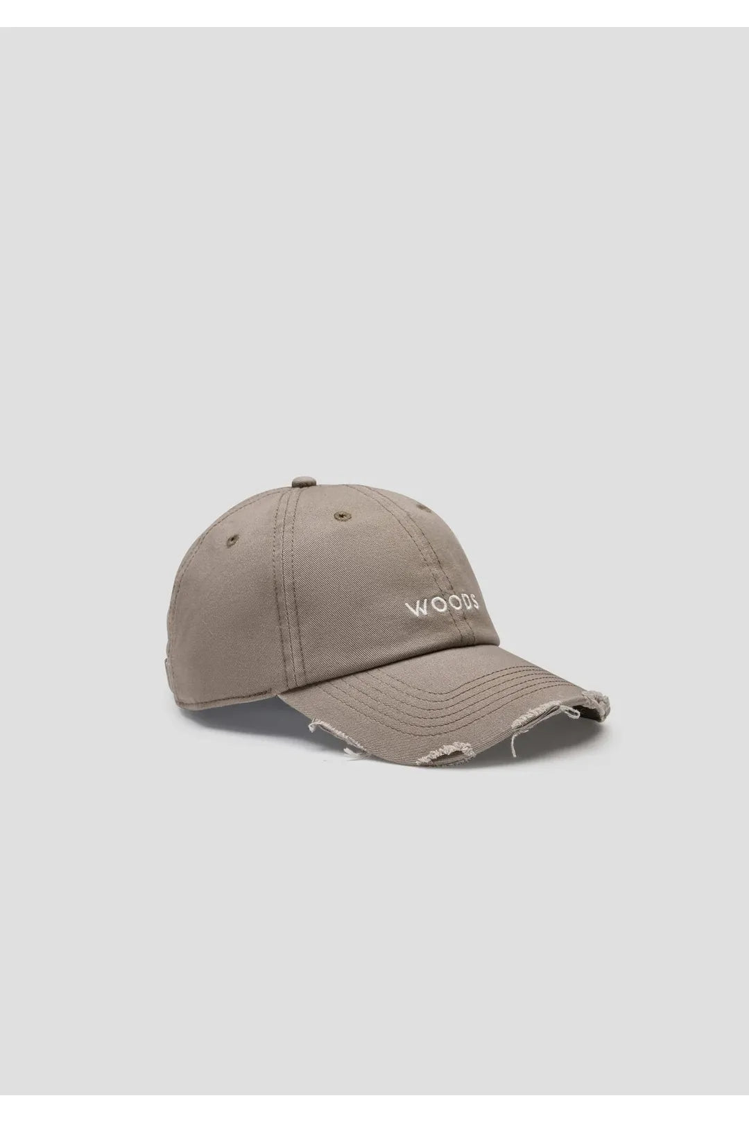 Woods distressed cap, latte