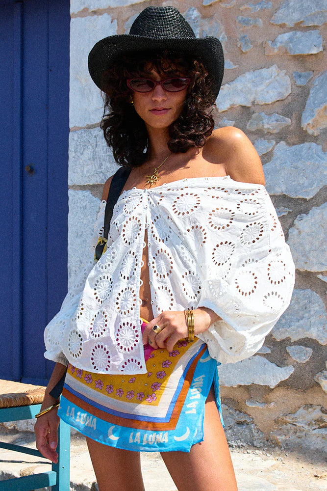 Yaya lace blouse, antique white