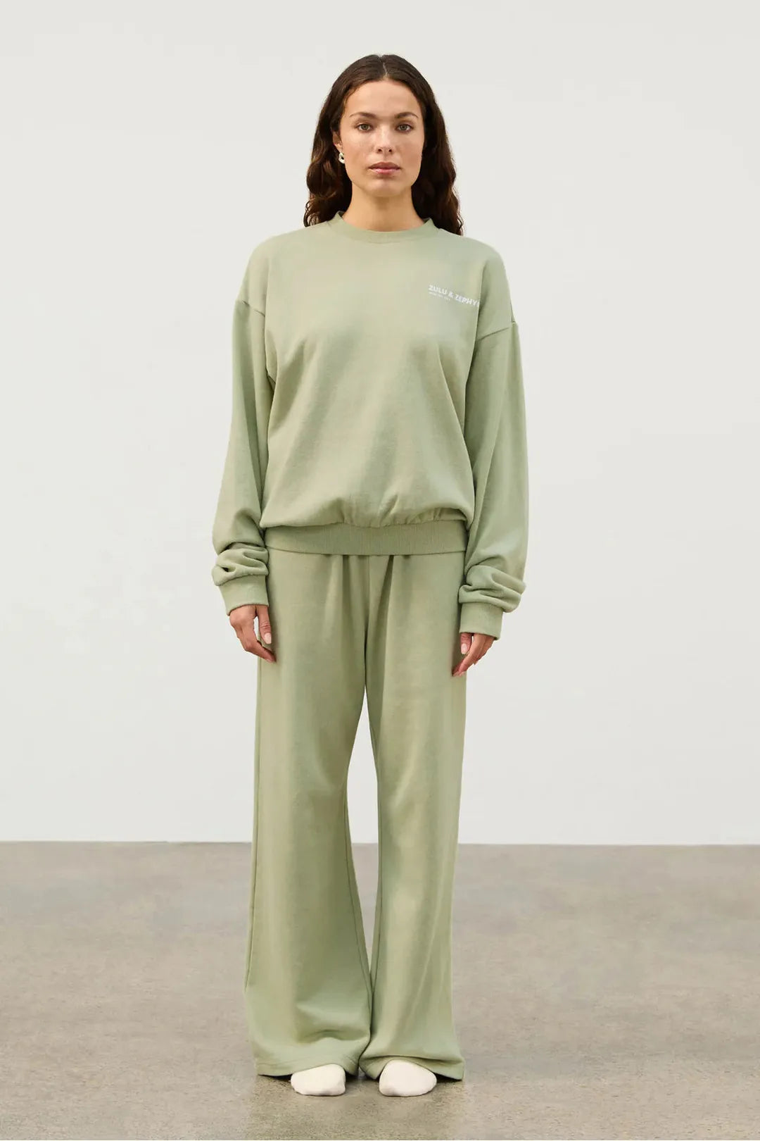 Eucalyptus Fleece Sport Sweat Shirt, Eucalyptus