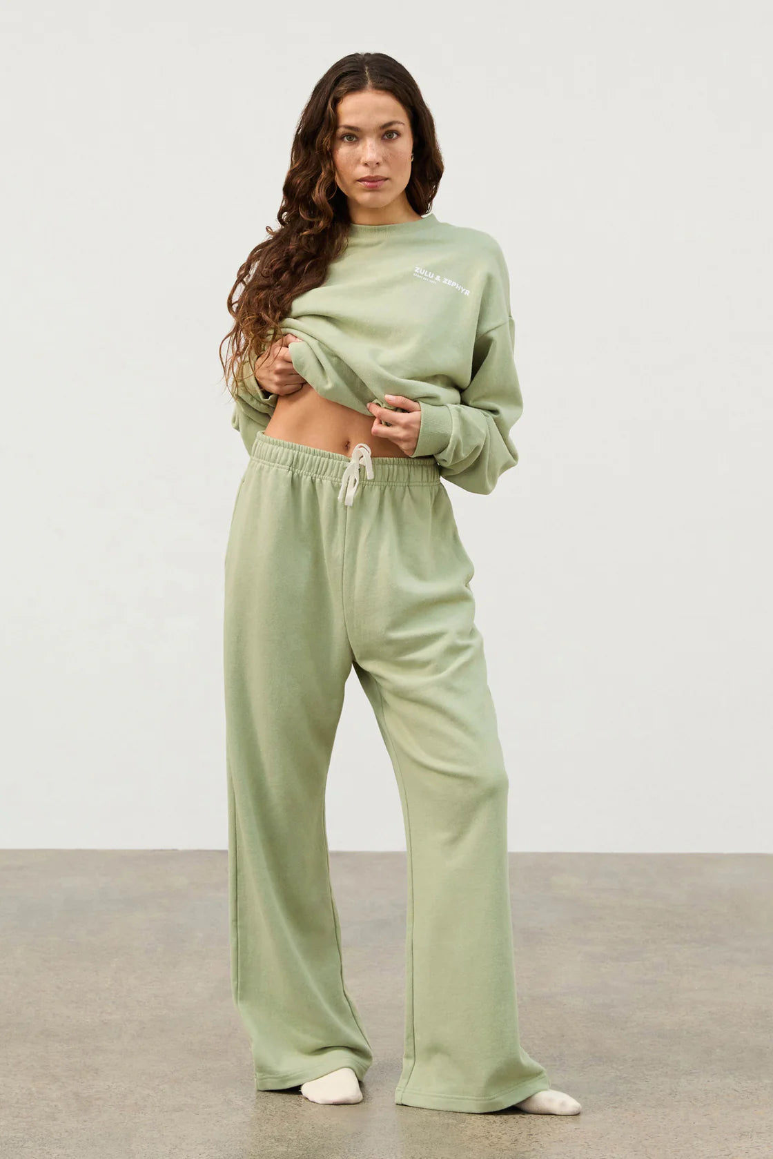 Eucalyptus Fleece Sport Sweat Pant, Eucalyptus