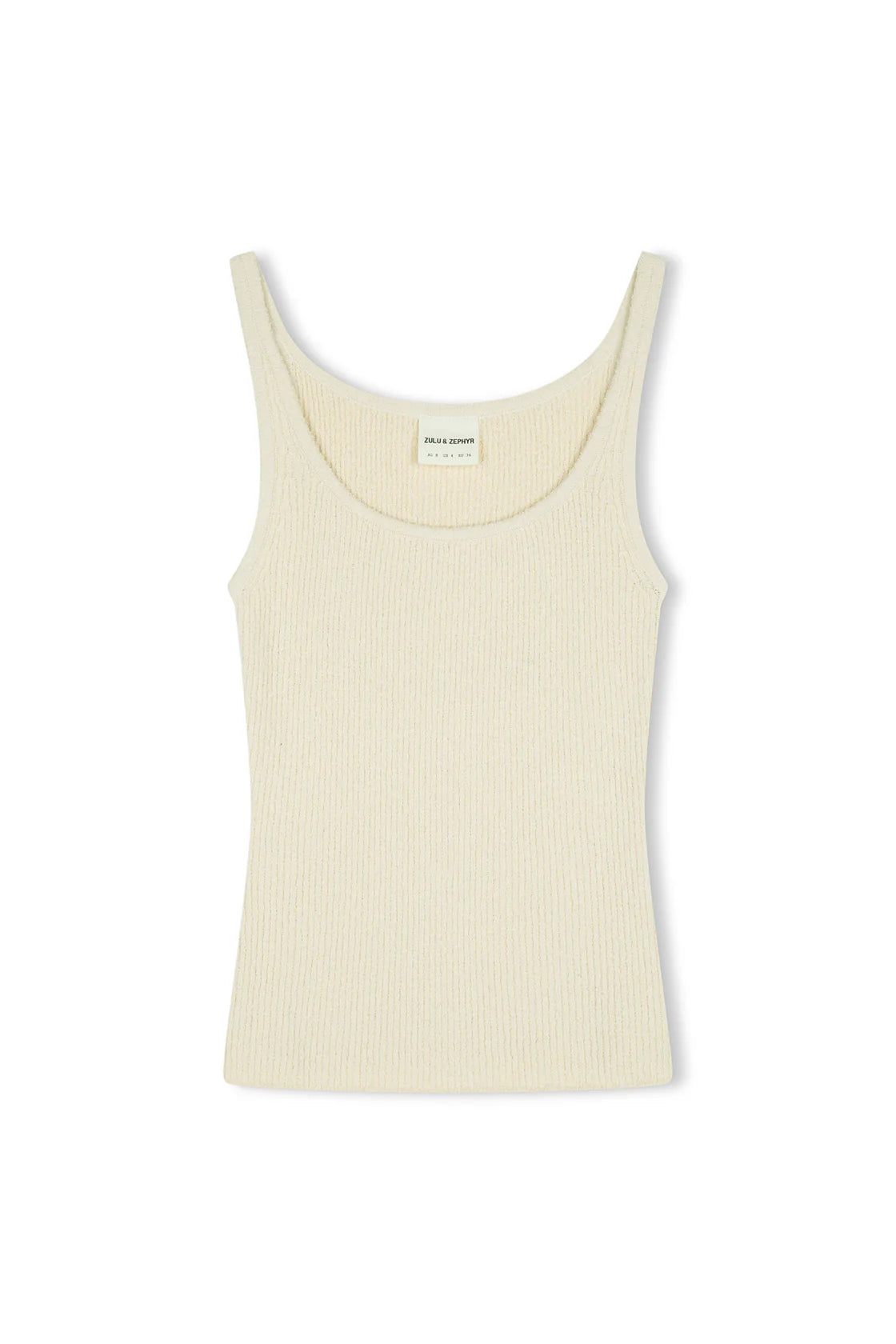 natural rib knit tank, natural