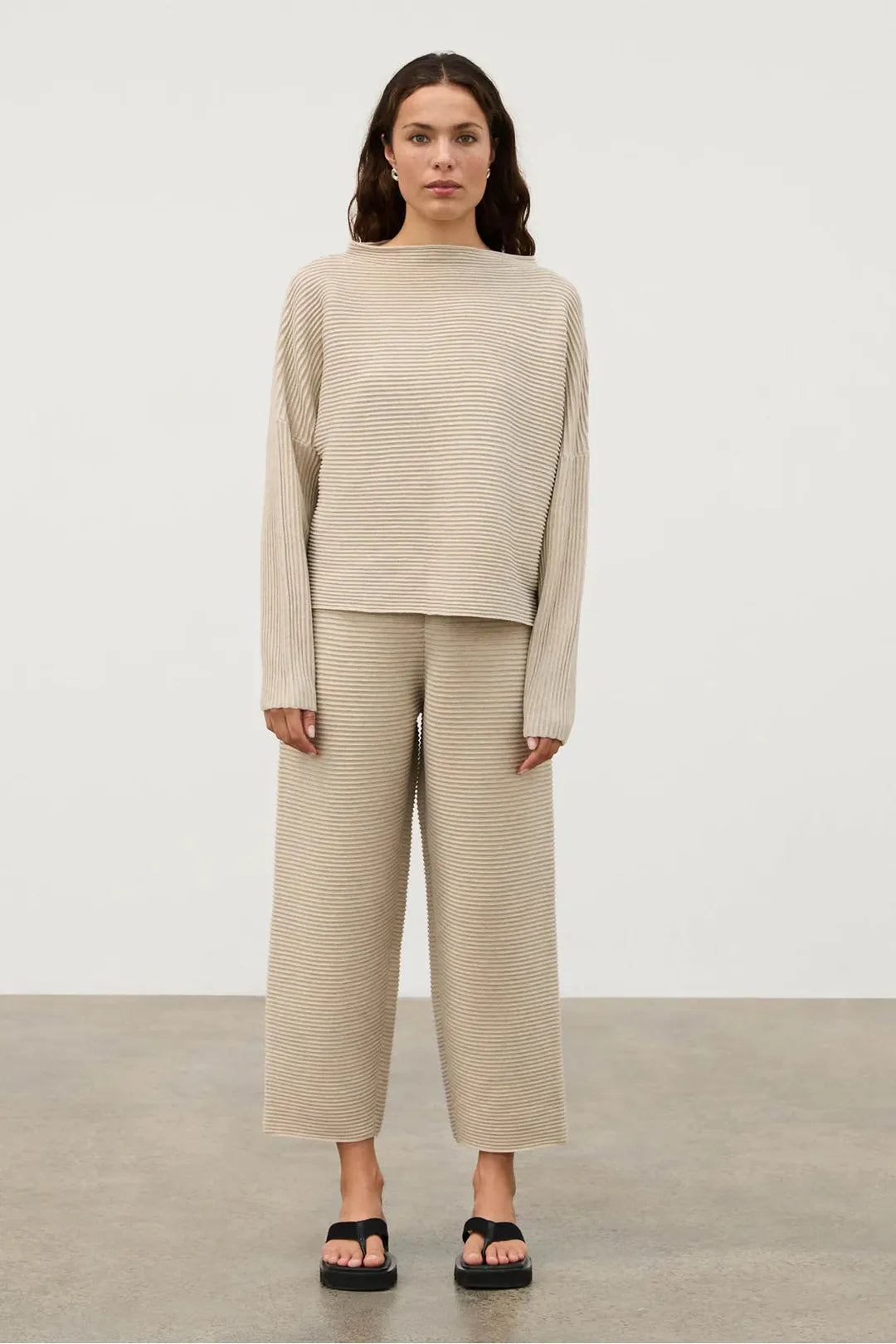 natural textured knit jumper