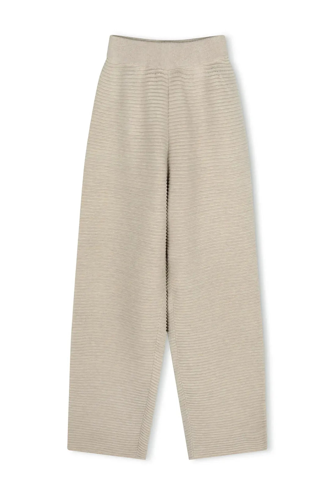 natural textured knit pant