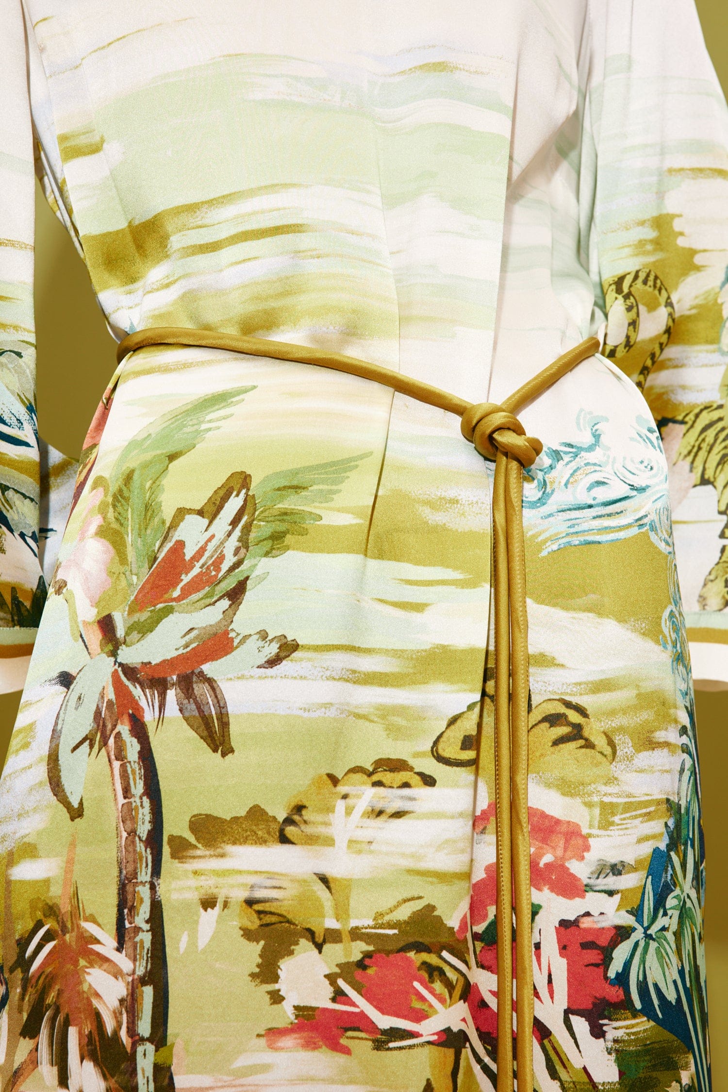 Jungle boogie silk midi dress