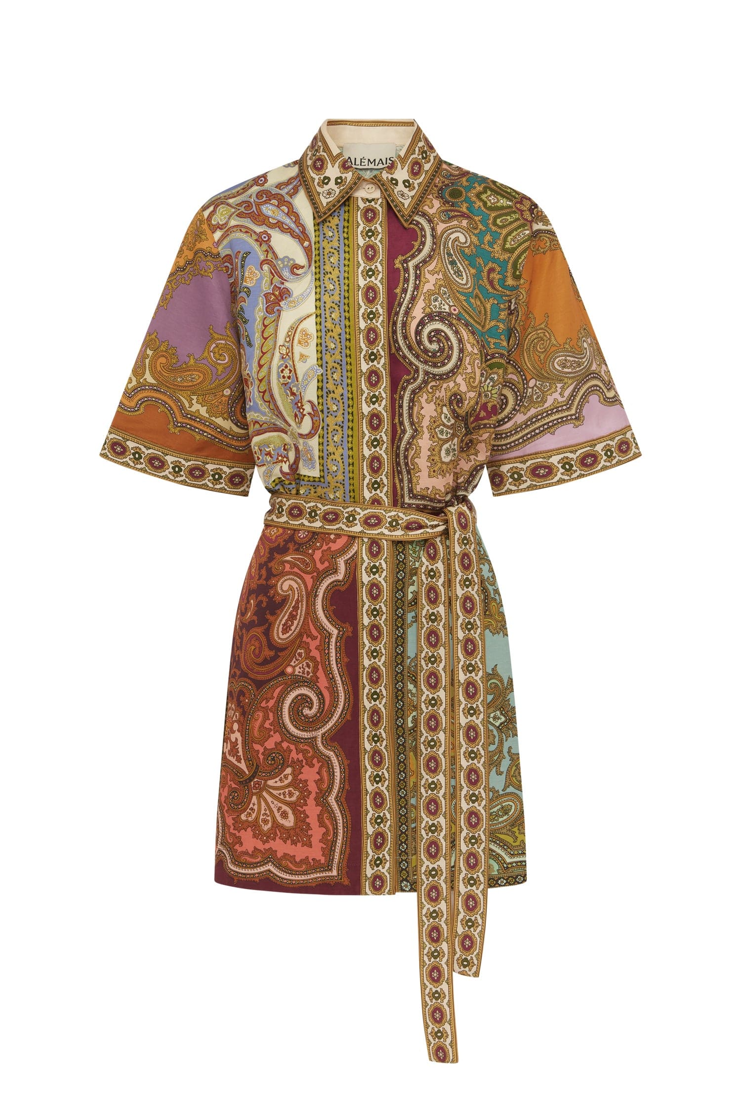 clemenza spliced mini dress