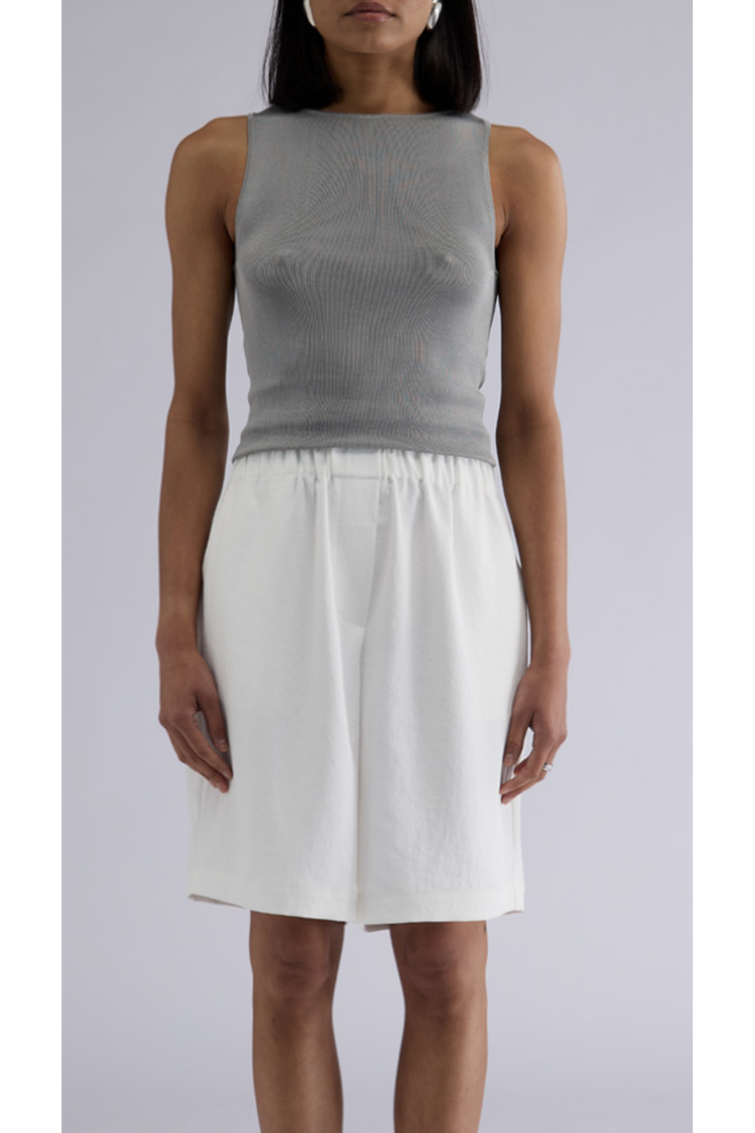 Anouk knit top, slate