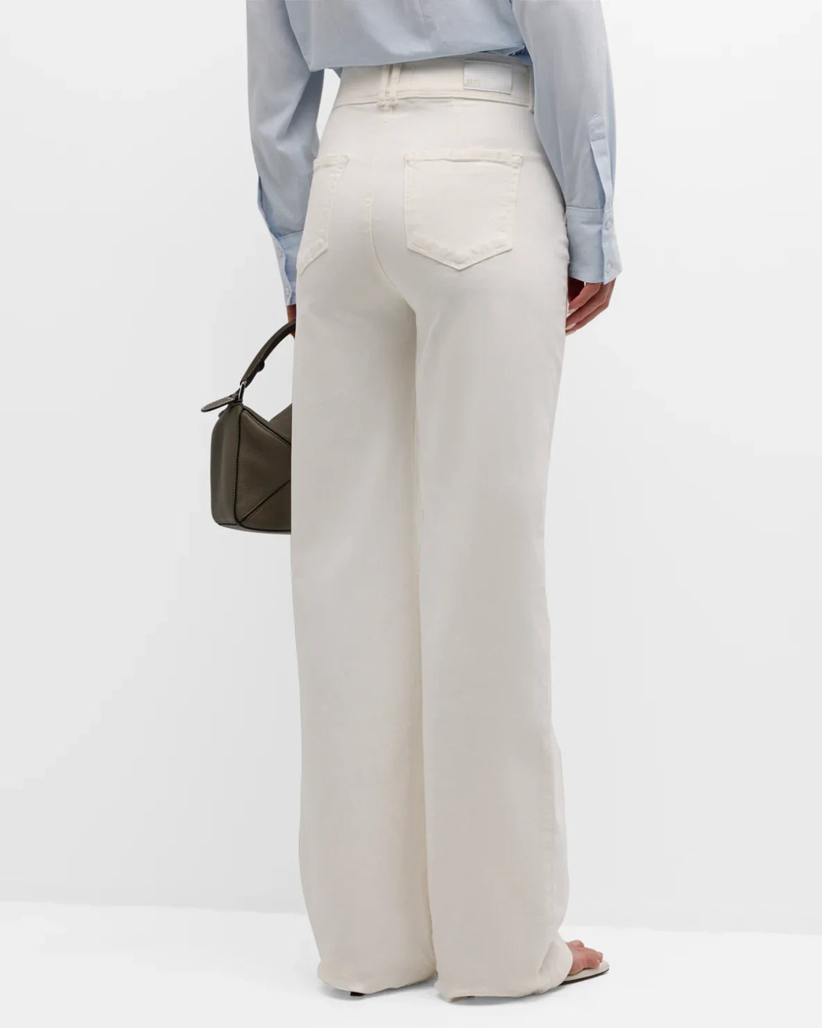 Aubrey 32" w/wide waistband, tonal ecru