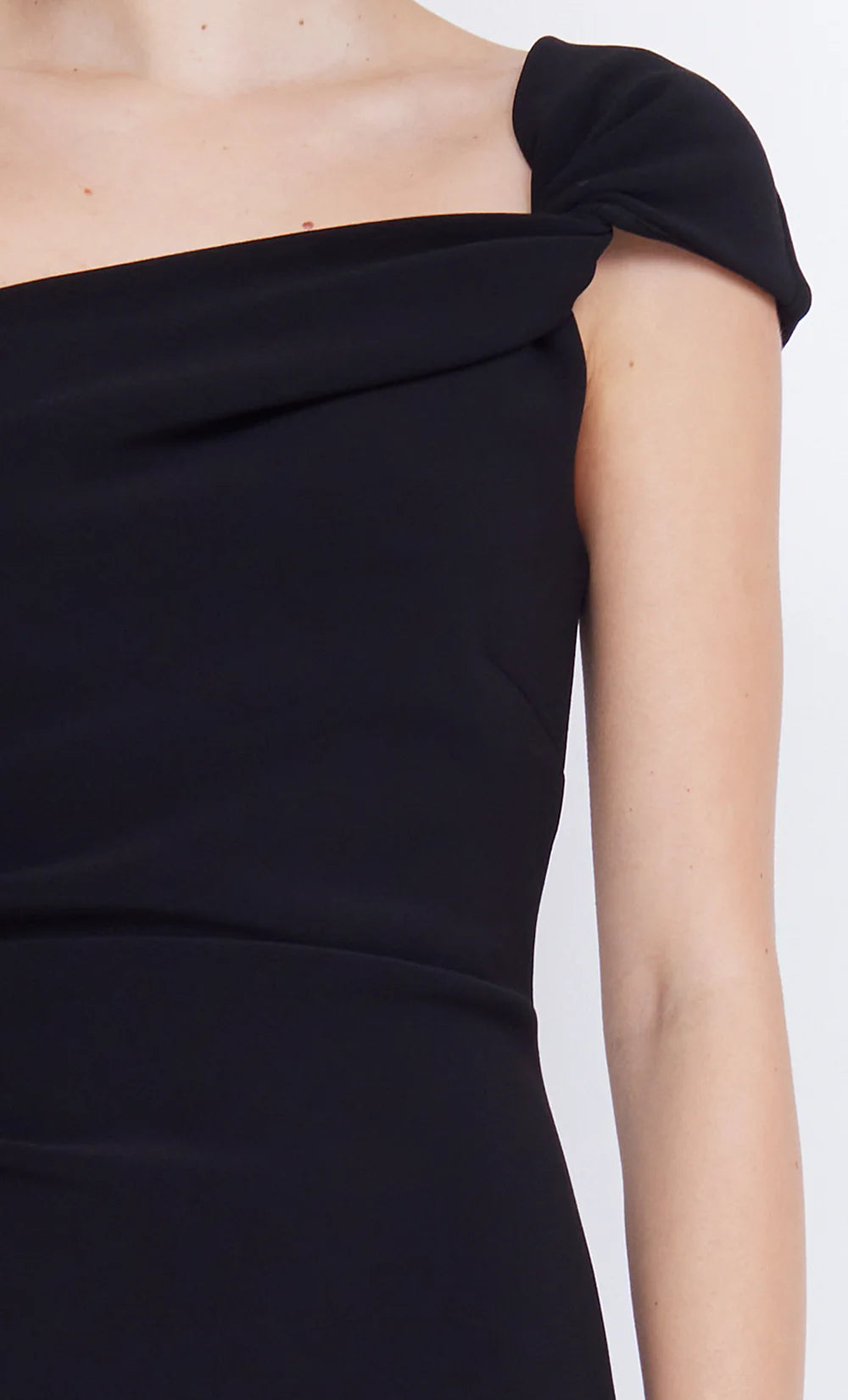 Elea asym mini dress, black