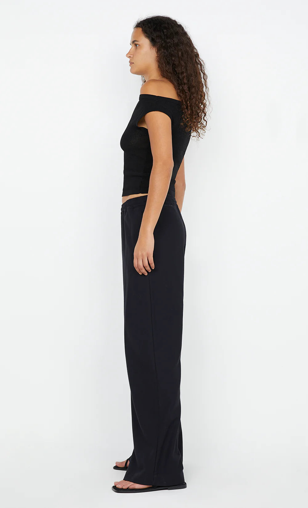 ninah drawstring pant, black