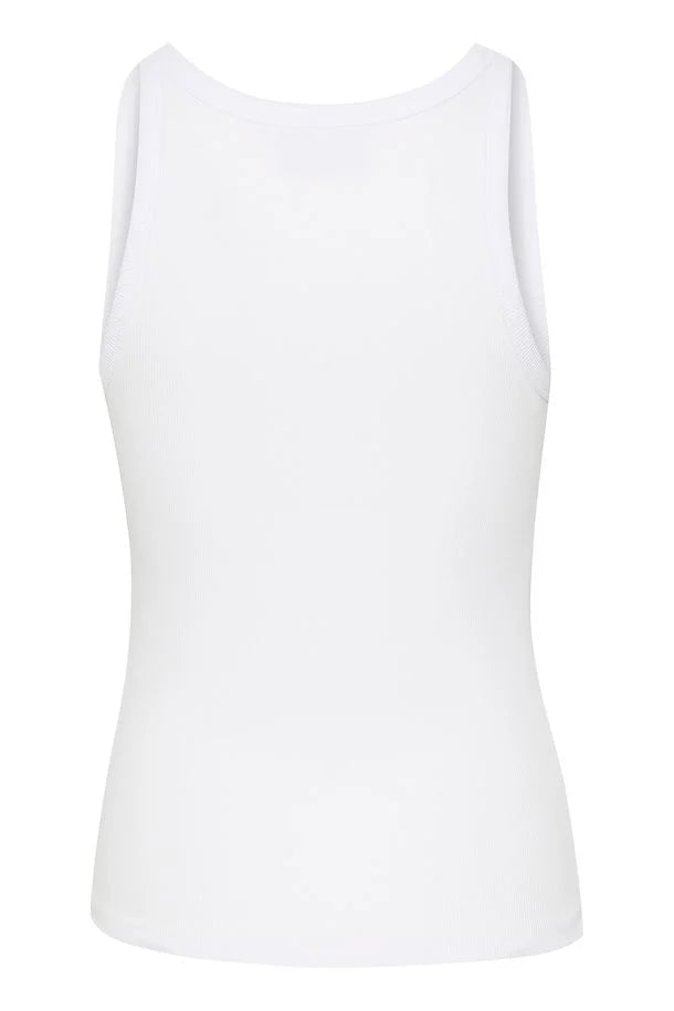 Drew Gz logo tank, bright white