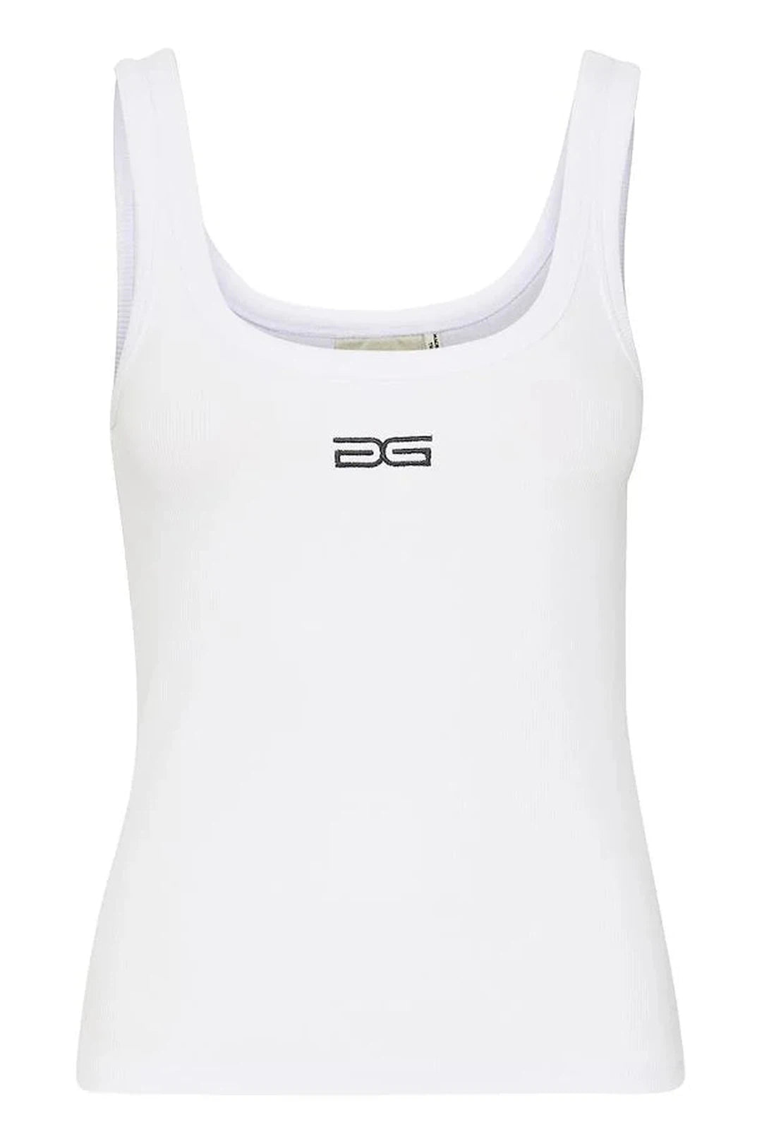 Drew Gz logo top, bright white