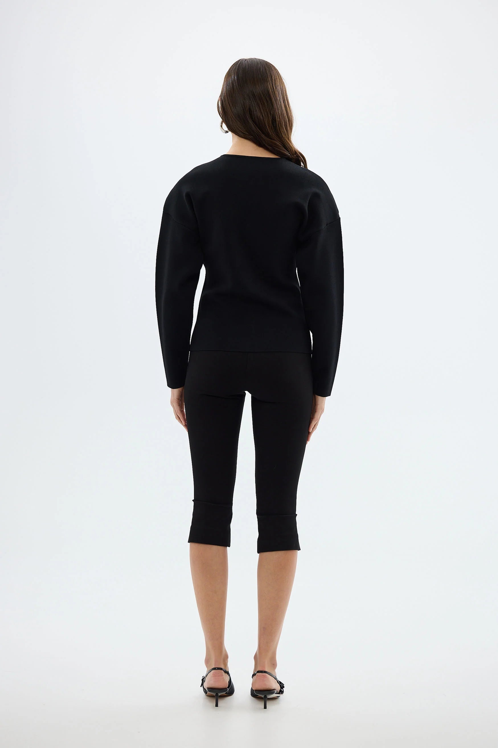Bronte Knit Cardigan, Black