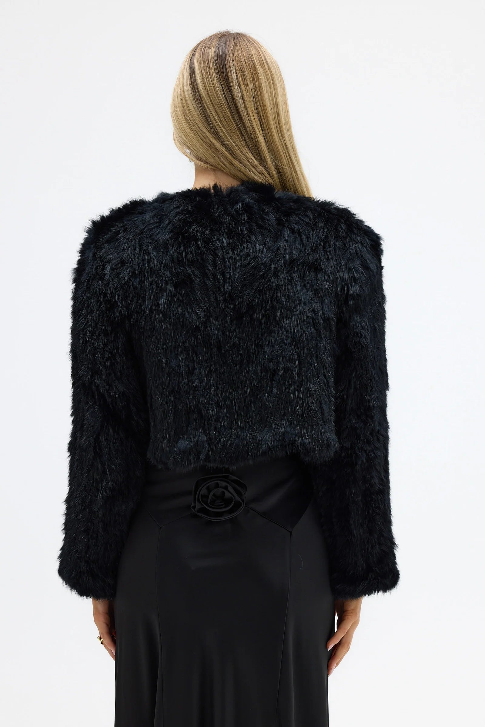 Lola Crop Jacket, Black