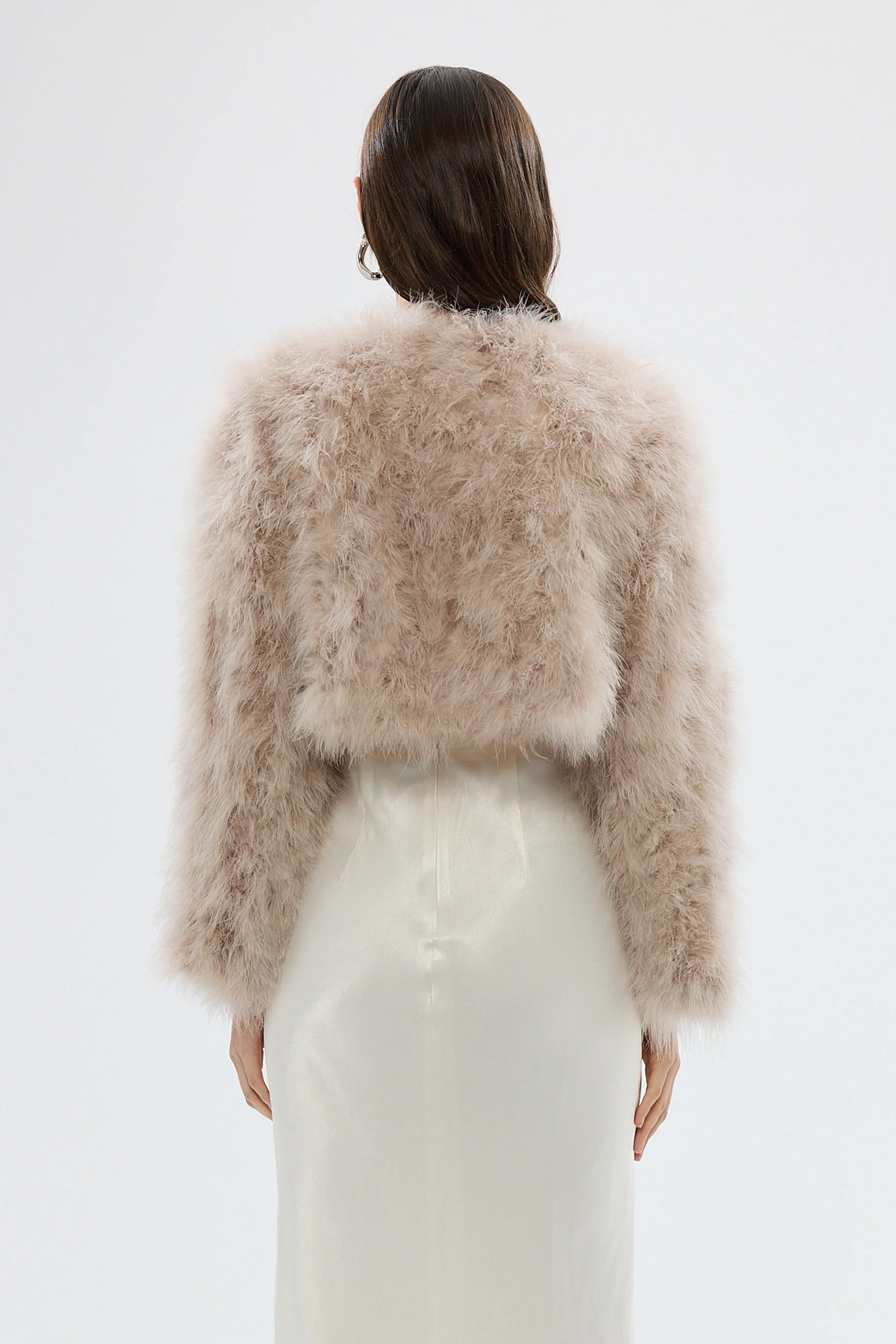 Manhattan crop jacket, blush