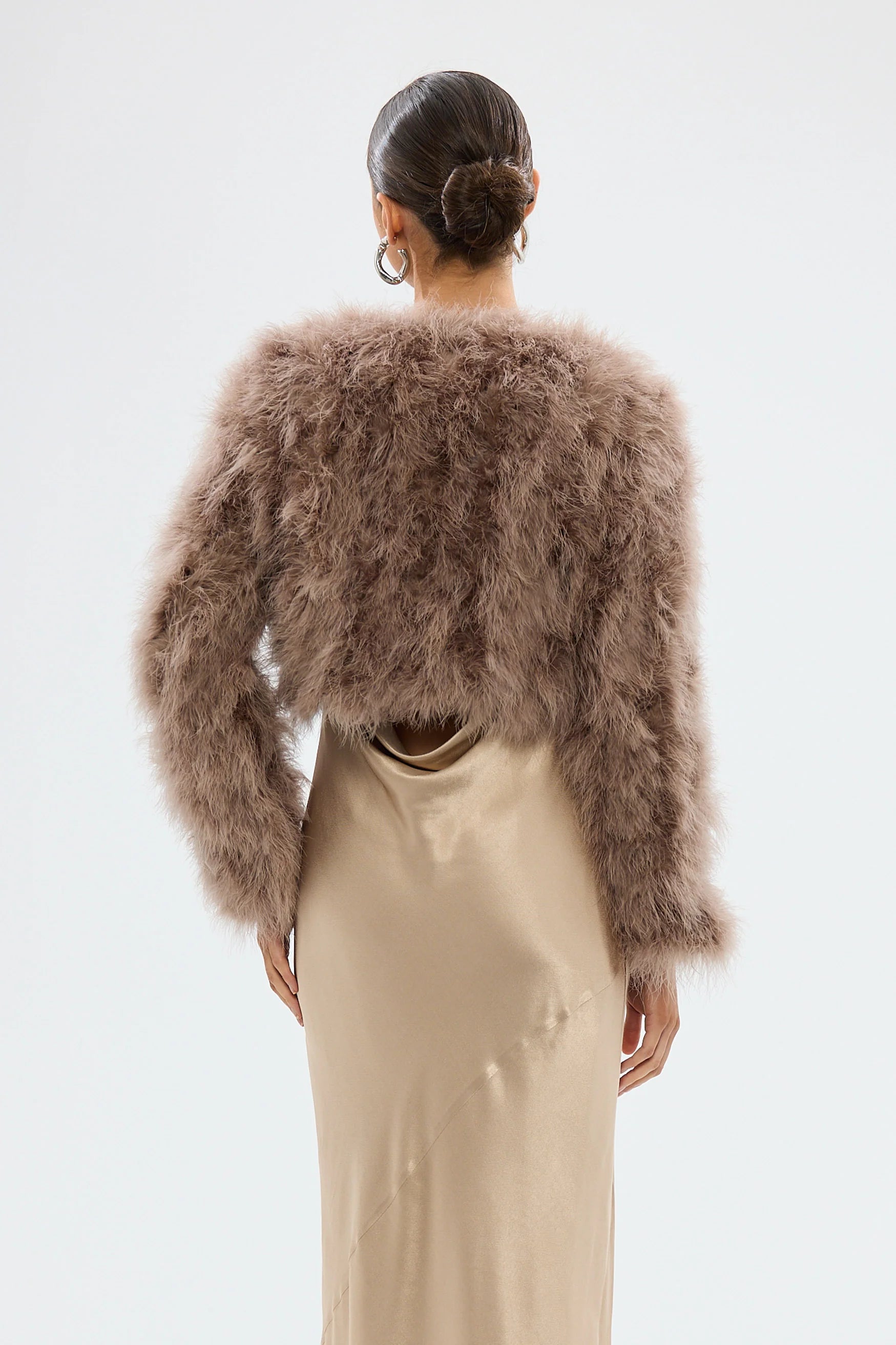 Manhattan crop jacket, cocoa