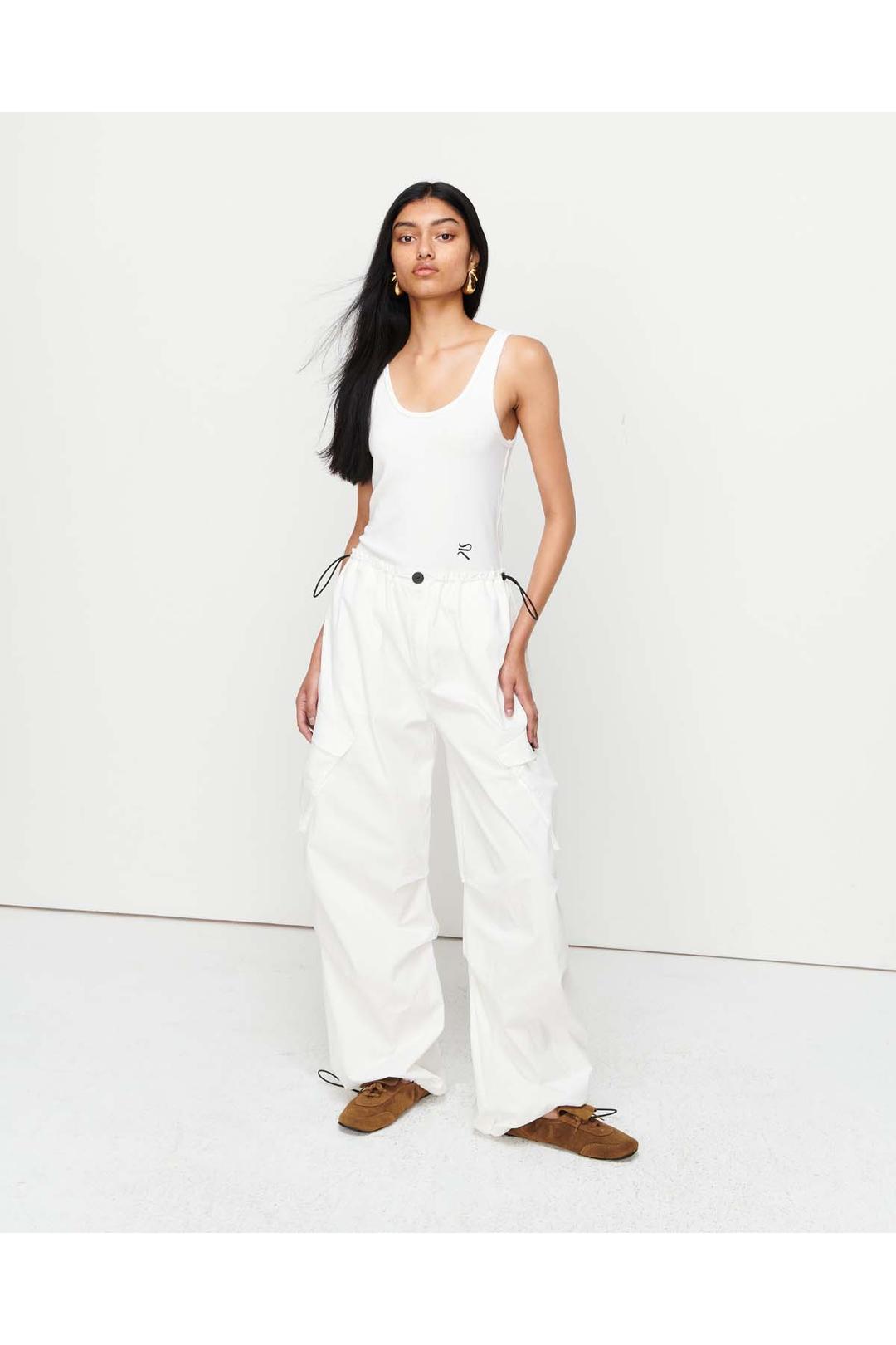 Abi cargo pant, white