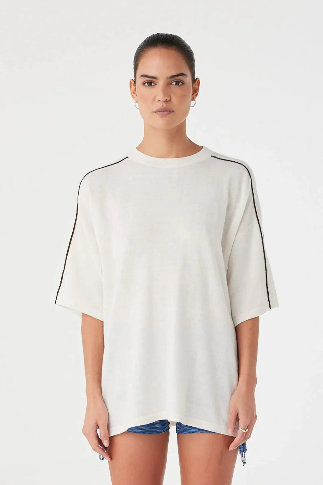 Pippa oversized tee, cream