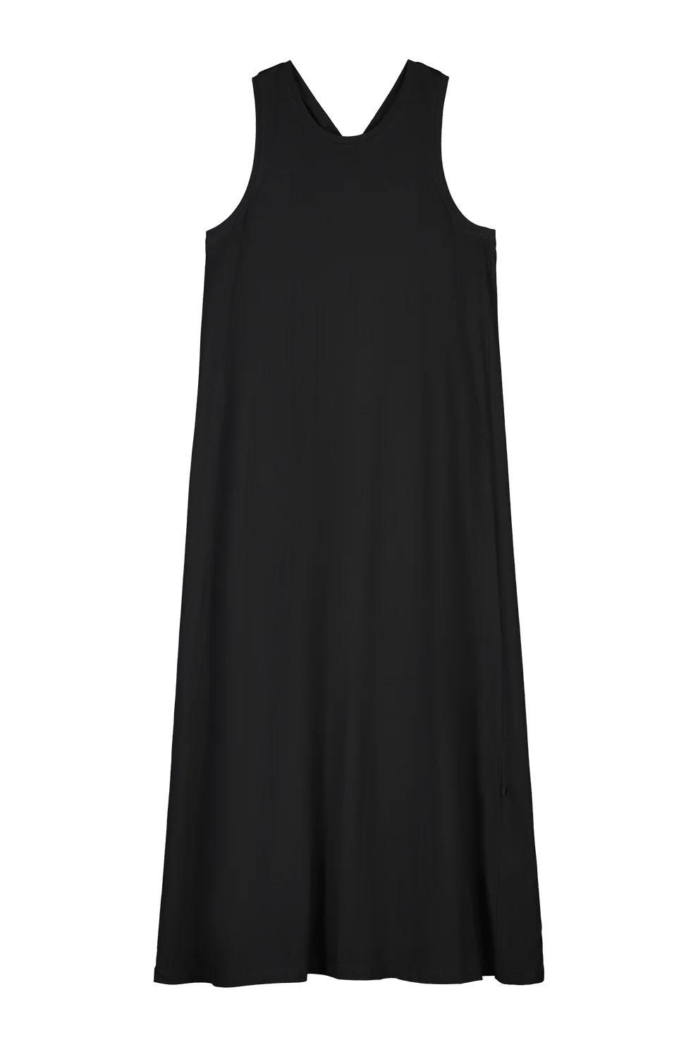 cross back dress, black