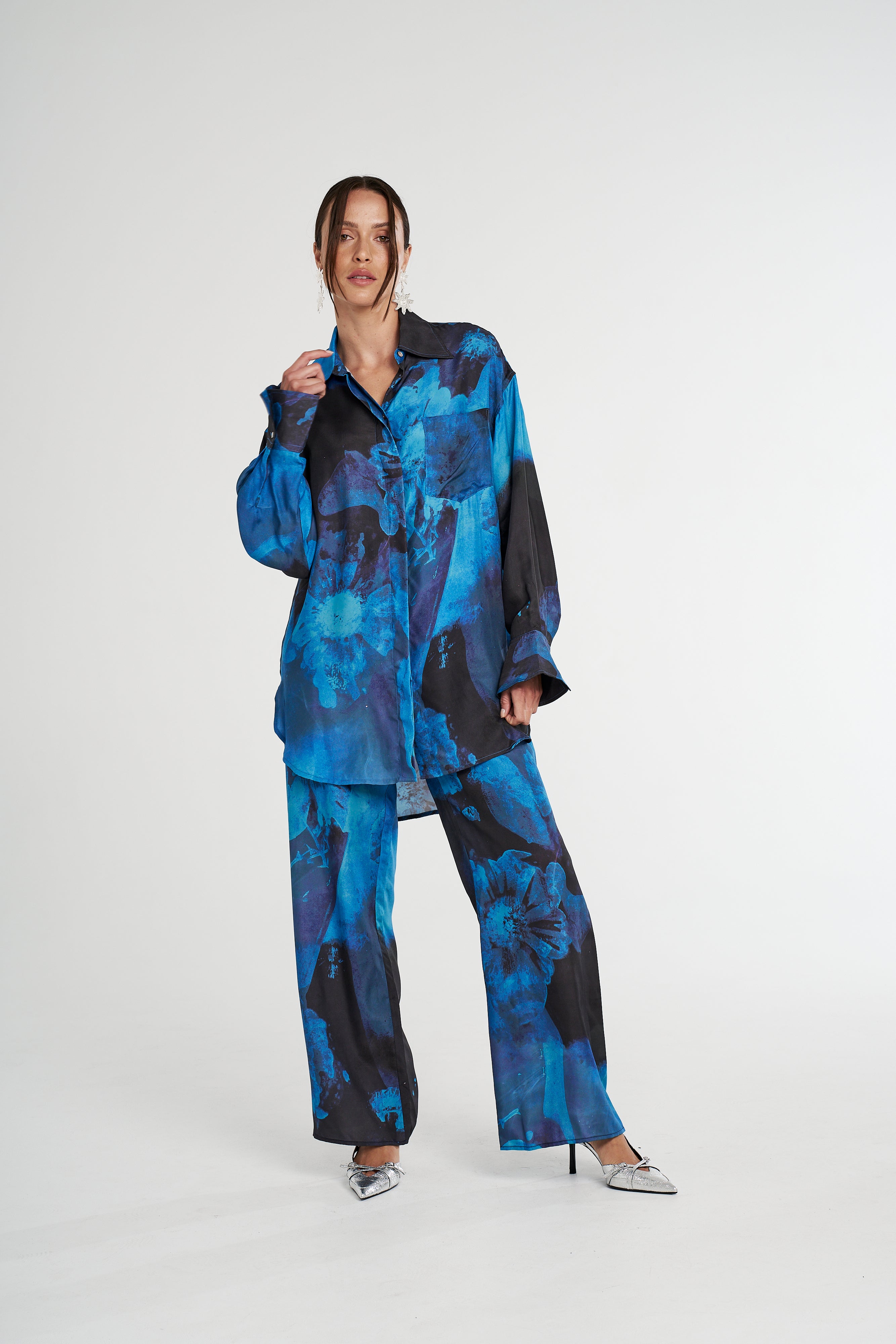 Relaxed drawstring pant, dark lumen
