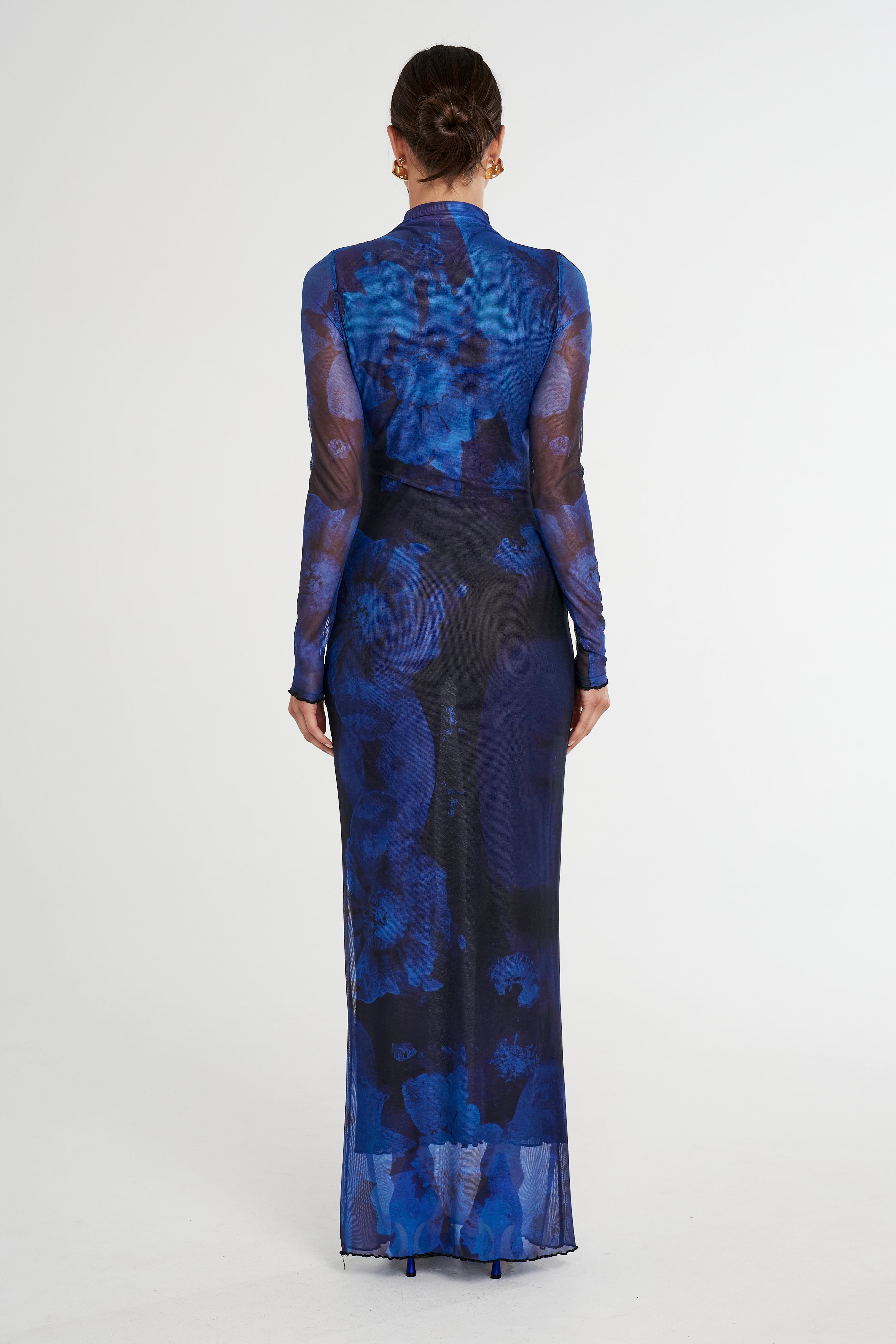 ls. maxi dress, dark lumen