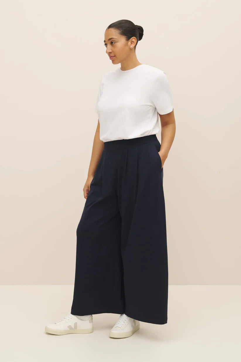 Drape pant, navy