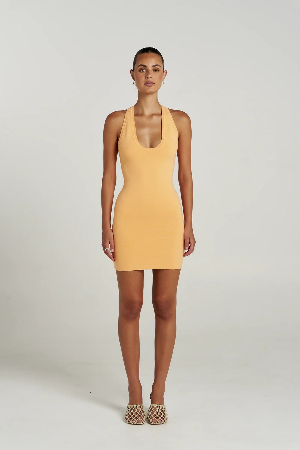 Phoebe mini dress, aperol
