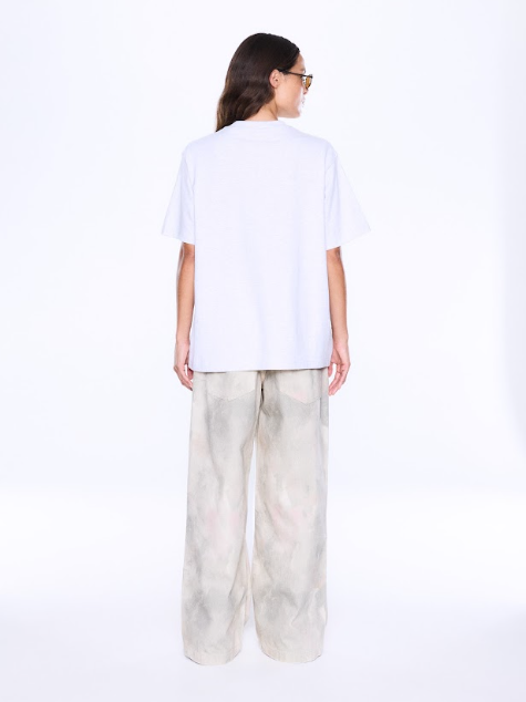 Sophia relaxed tee, white marle