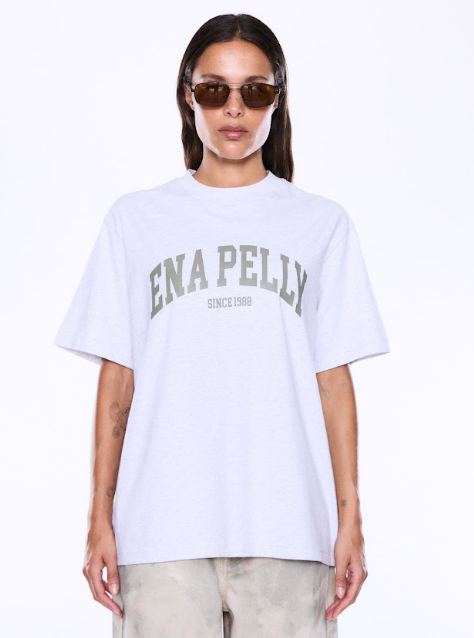 Sophia relaxed tee, white marle