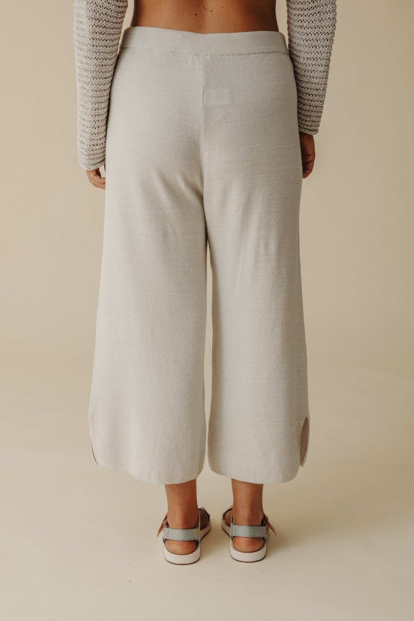 Retreat Cotton Twist Pant, Silver x Salt