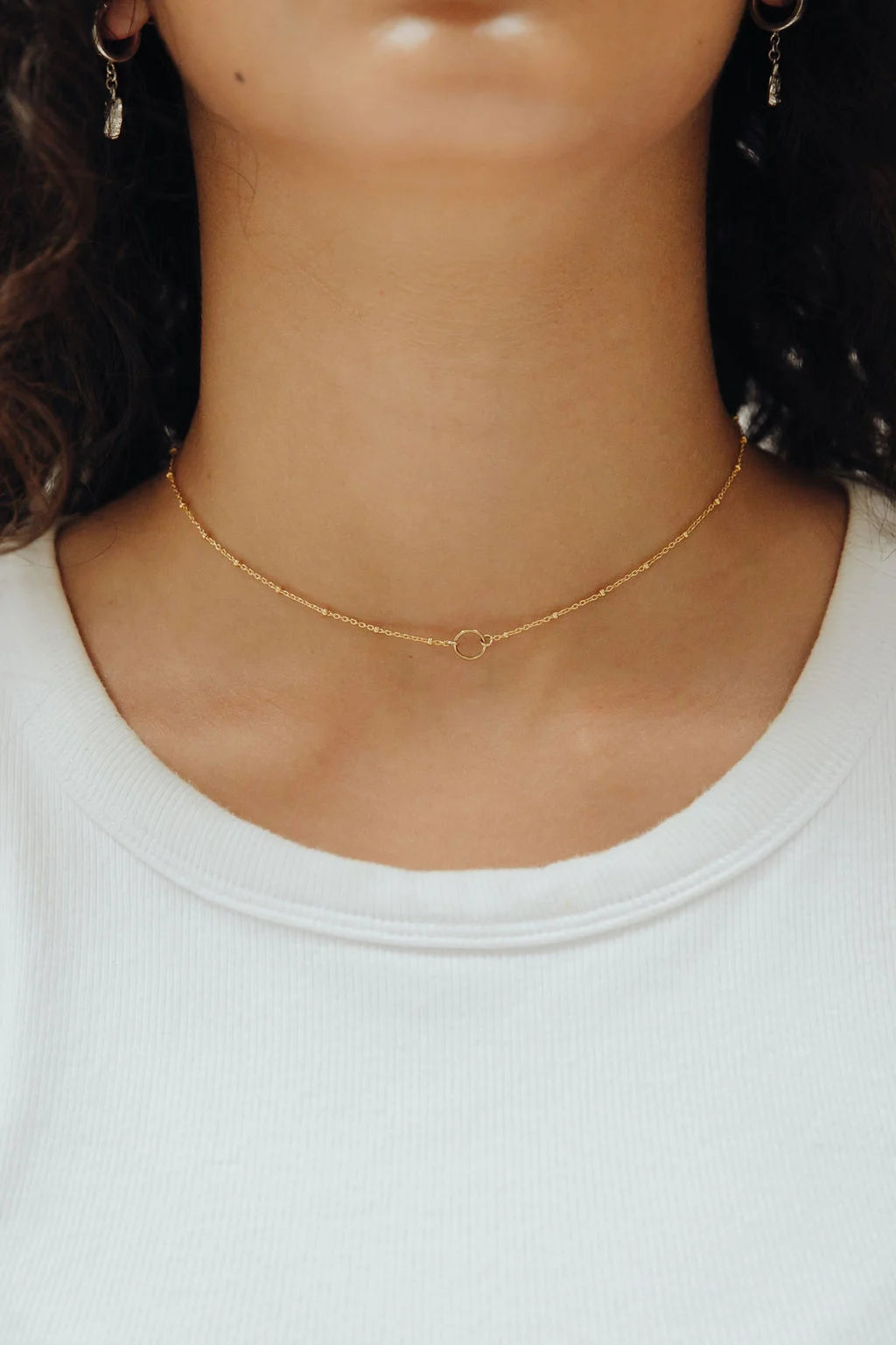 Open choker, gold
