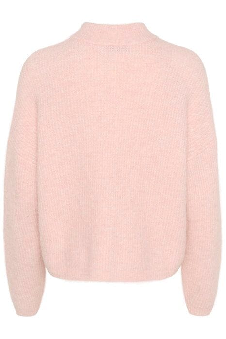 alpha gz short cardigan, rose pink melange