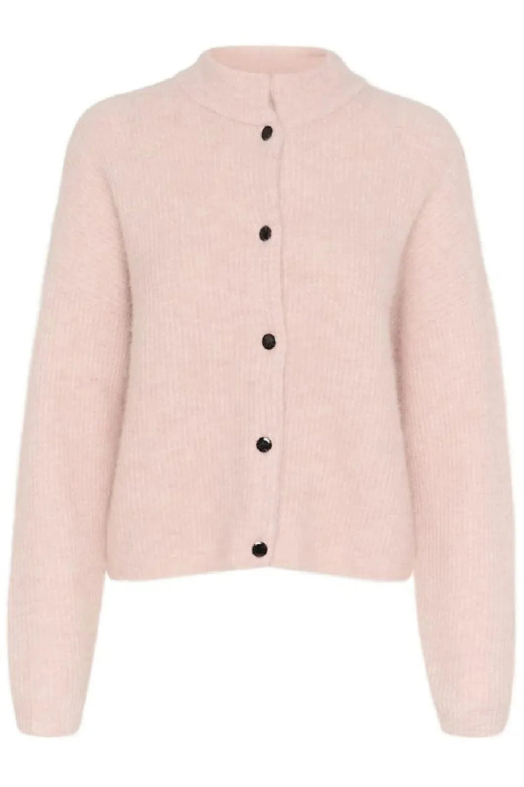 alpha gz short cardigan, rose grey melange