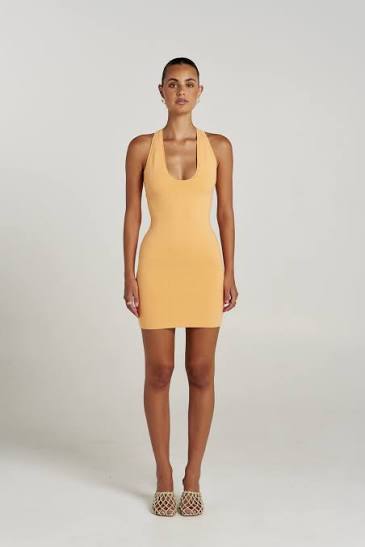 Phoebe mini dress, aperol