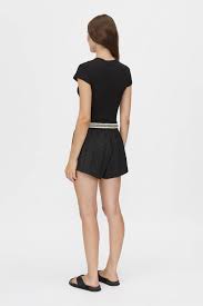 Mimas monogram short, black