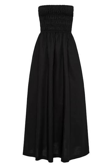Zuri tencel maxi dress, black