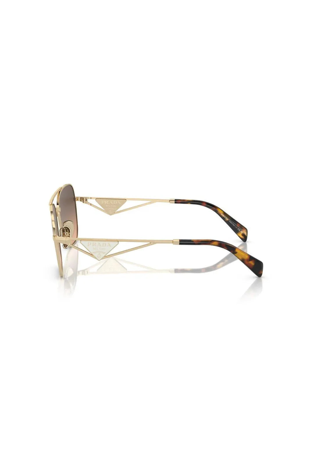 Prada PR A50S, gold w/brown