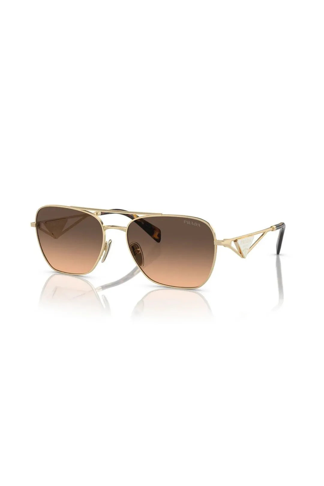 Prada PR A50S, gold w/brown