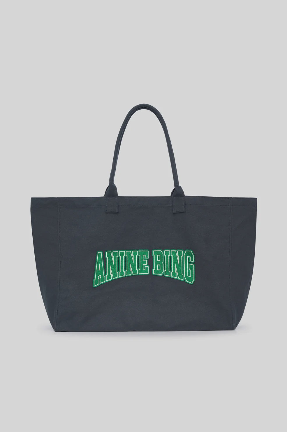 Leo Canvas Tote, Washed Black