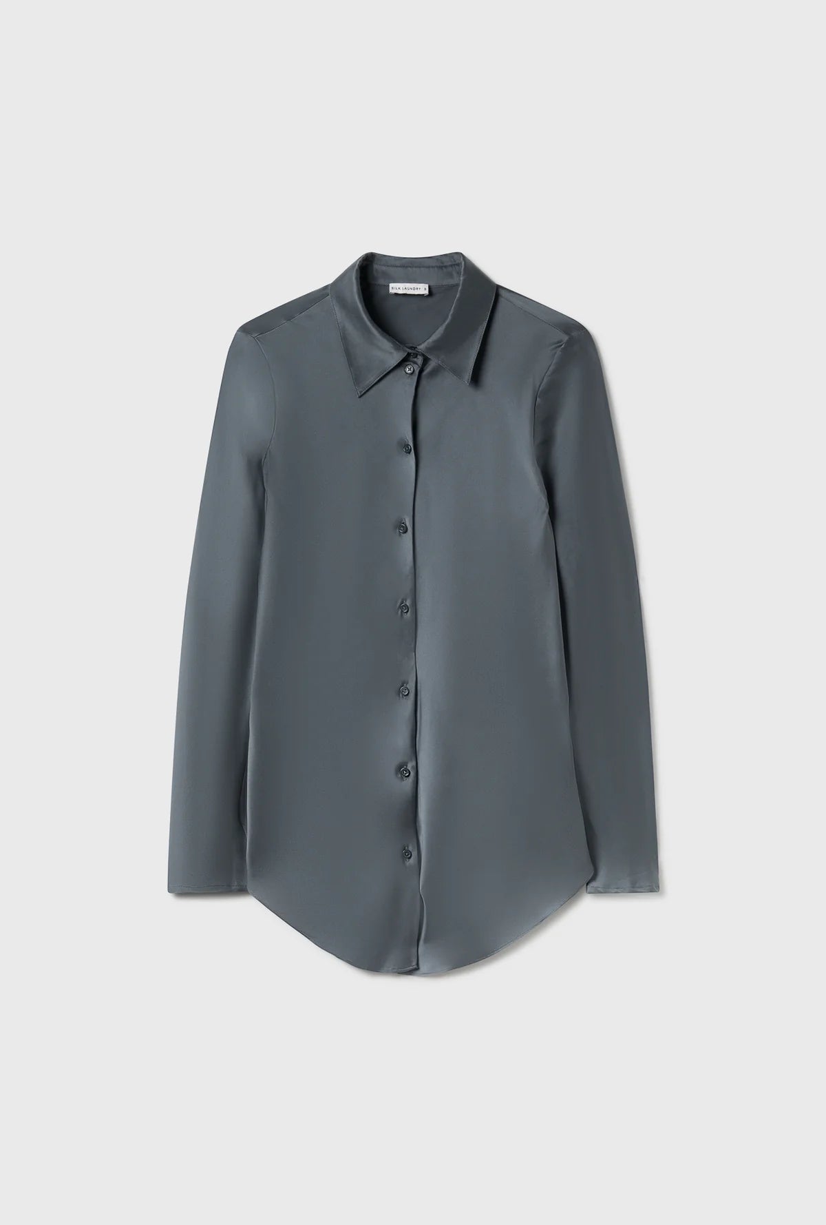 bias cut shirt, slate