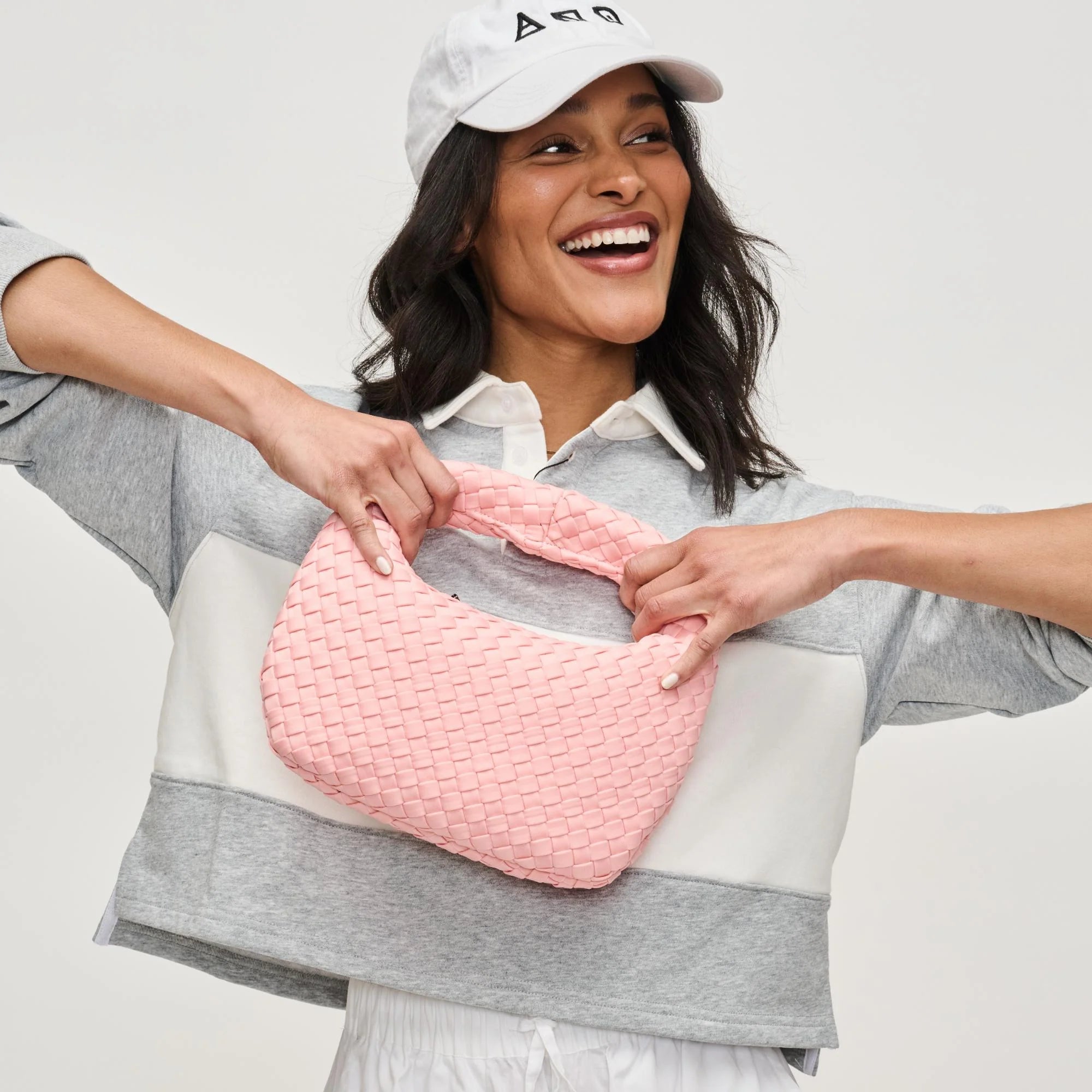 dare to dream - small woven neoprene, blush