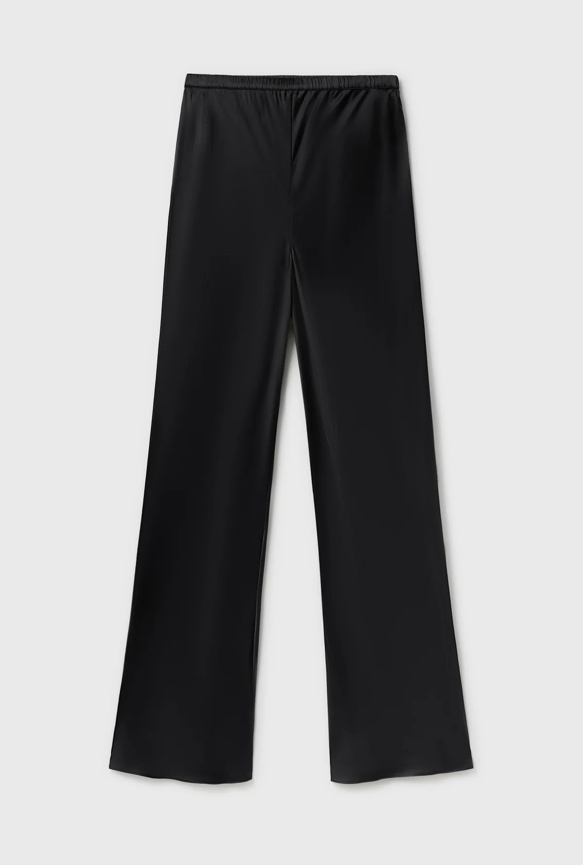 bias cut pants, black