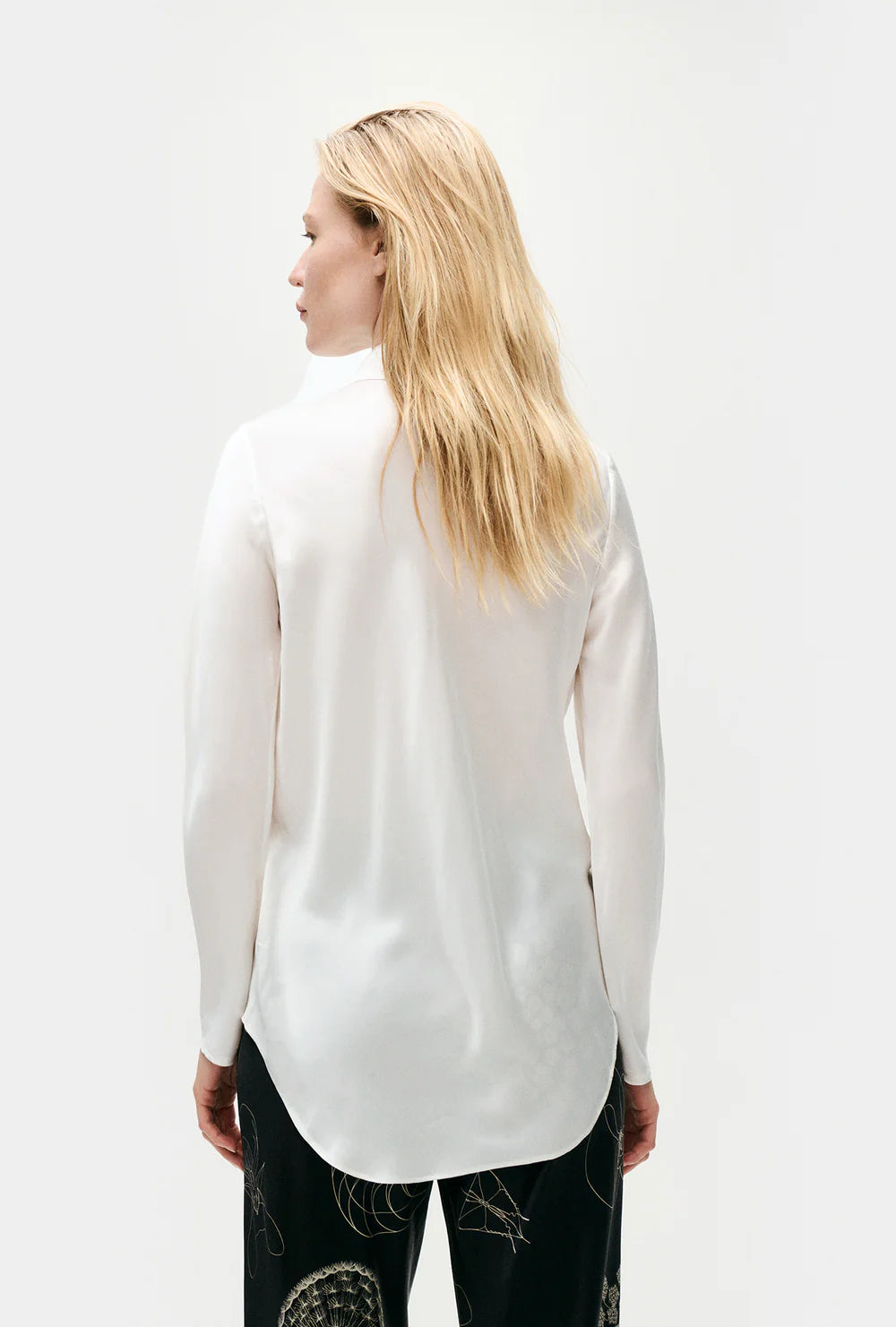 bias cut shirt, white