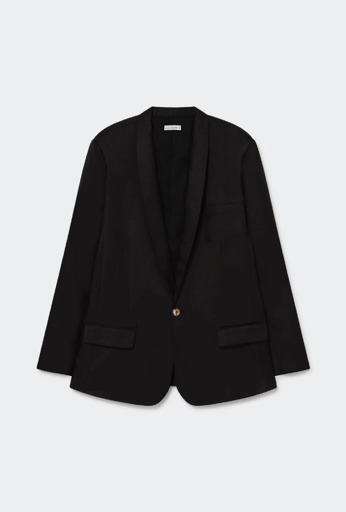 Twill miami blazer, black