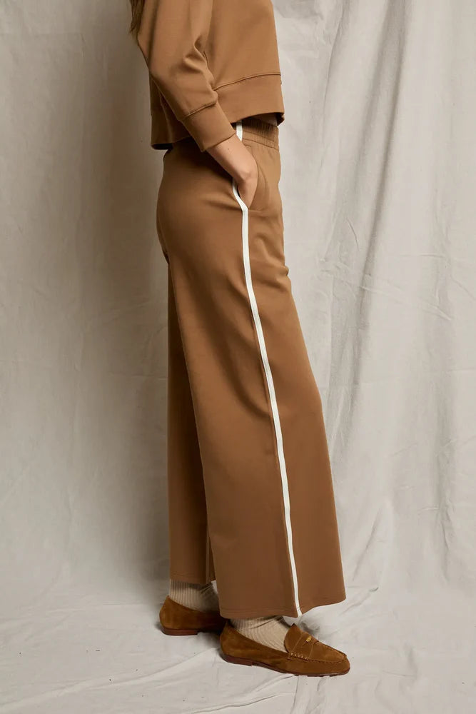 Mikos travel wide leg pants, mocha