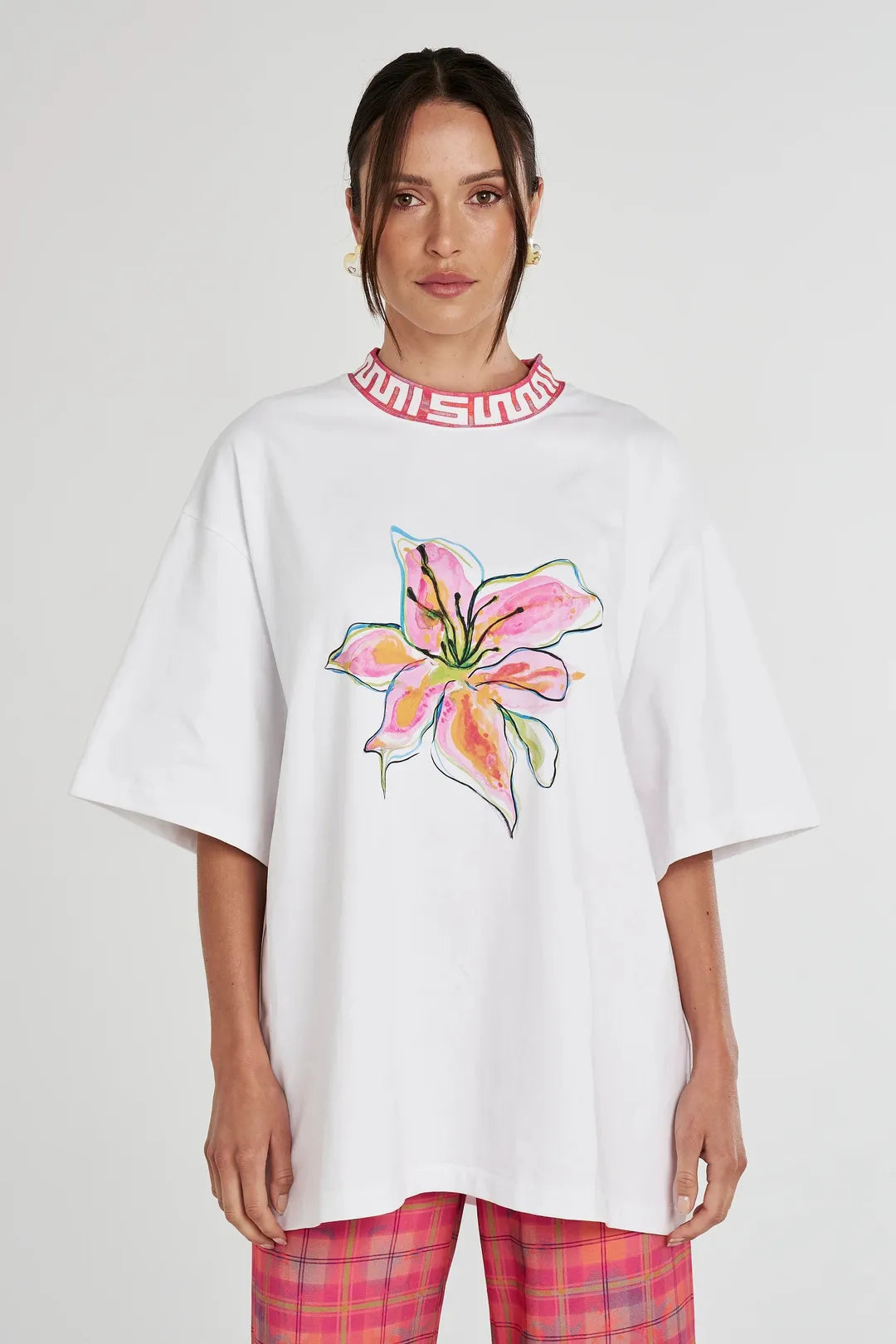 band tee, wasabi neon